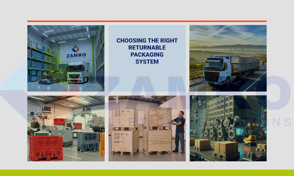 Choosing the Right Returnable Packaging System with ZAMKO. Your Collapsible Pallet Boxes Specialit. Delivery in every spot on the European continent. New and Used pallet Boxes. Mesh Wire Cage and Sleeve Packs new and used for sale.