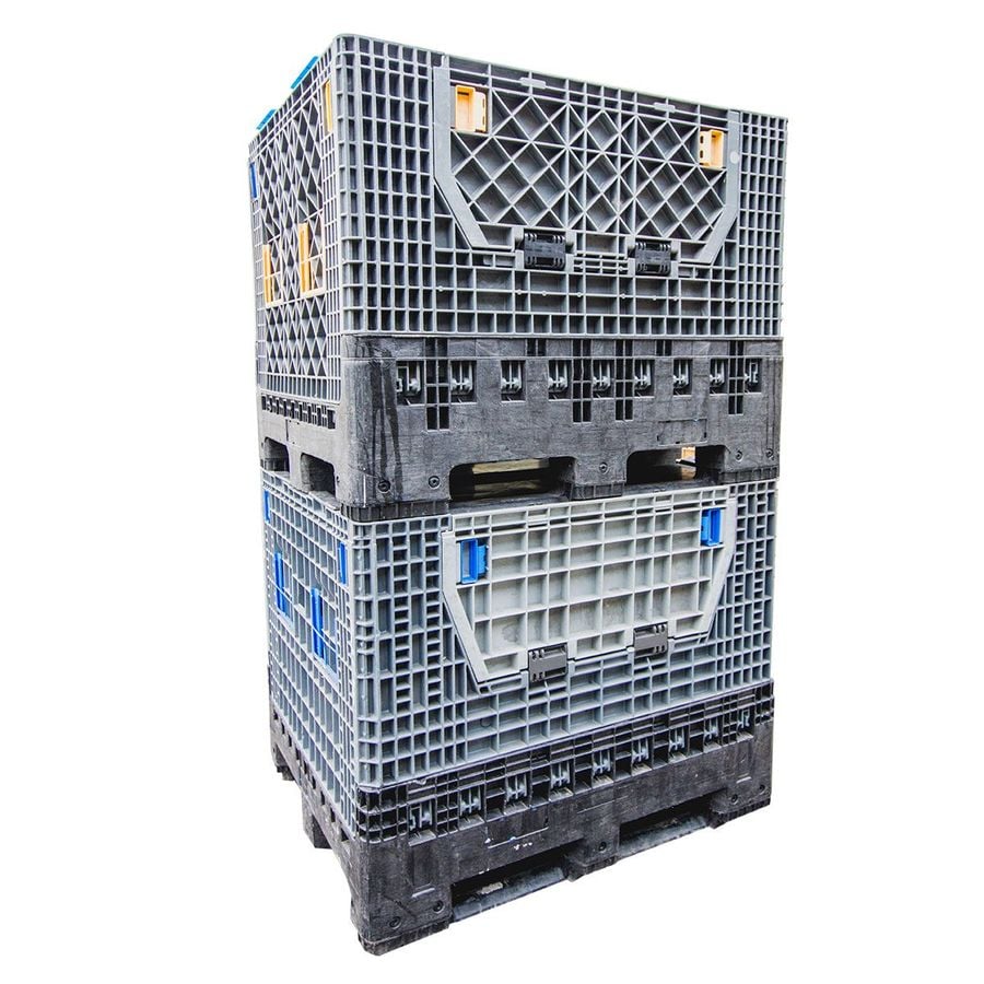 Inklapbare palletbox Classic 1200x1000; kosteneffectieve oplossing voor een breed scala aan logistieke en opslagbehoeften van ZAMKO B.V.