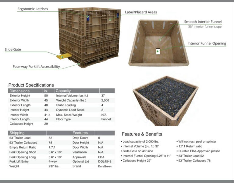 hopper bottom container