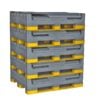 Eurobin collapsible pallet box by ZAMKO; Eurobin 1210 Pallet boxes have an higher dynamic loading capacity-up to 900kg