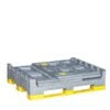 Eurobin collapsible pallet box by ZAMKO; Eurobin 1210 Pallet boxes have an higher dynamic loading capacity-up to 900kg