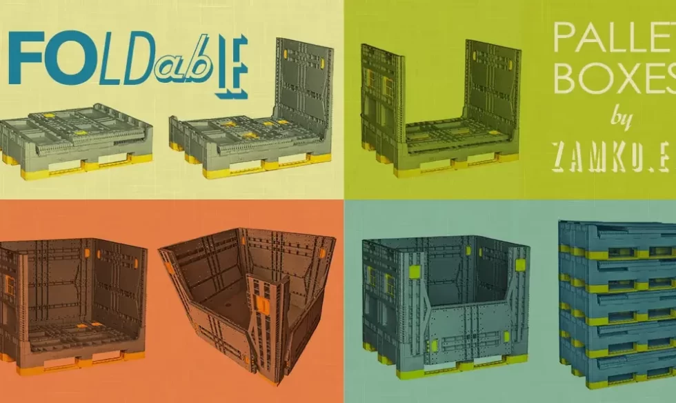 returnable packaging with foldable pallet boxes