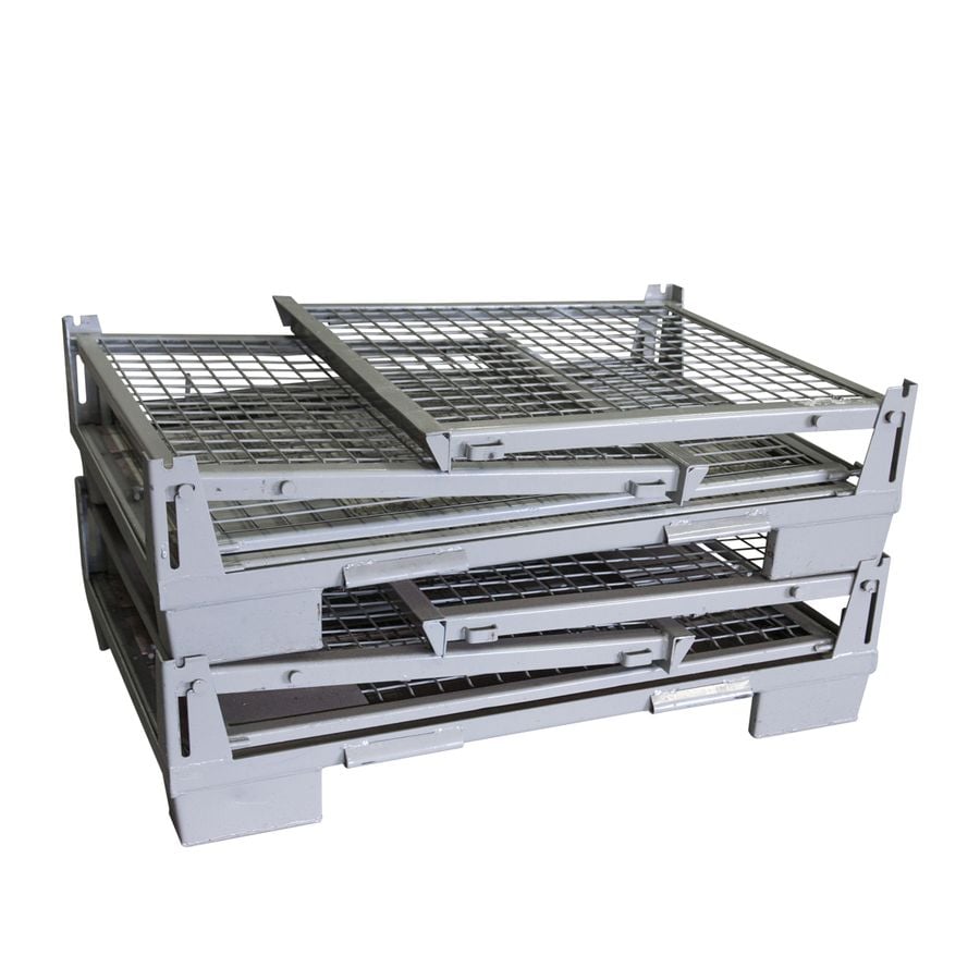 Gitterbox 835×1230 by ZAMKO; The foldable gitter boxes are constructed from high-strength steel