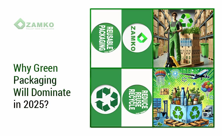 Groene verpakkingen en groene logistiek; Specialiteit in opvouwbare palletboxen; Op maat gemaakte kunststof palletboxen