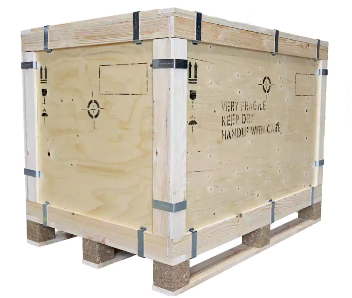 Wooden Plywood Pallet Crate 1000x1200mm, Reusable or returnable No Nail Clipbox. Heavy load capacity of 1000kg