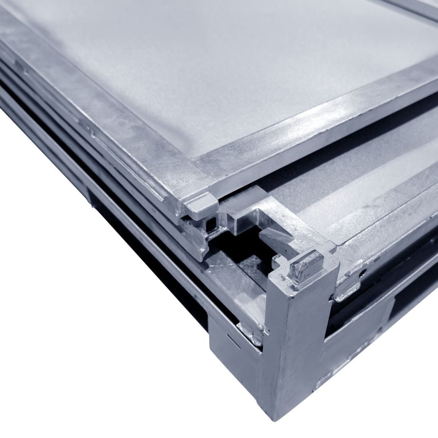 IBC foldable steel pallet box 1130×1450 by ZAMKO; The collapsible steel IBC boxes are mostly only looked for in the standard dimension 1130*1450*H1125mm. On special request we can make them to your specifications
