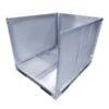 IBC foldable steel pallet box 1130×1450 by ZAMKO; The collapsible steel IBC boxes are mostly only looked for in the standard dimension 1130*1450*H1125mm. On special request we can make them to your specifications