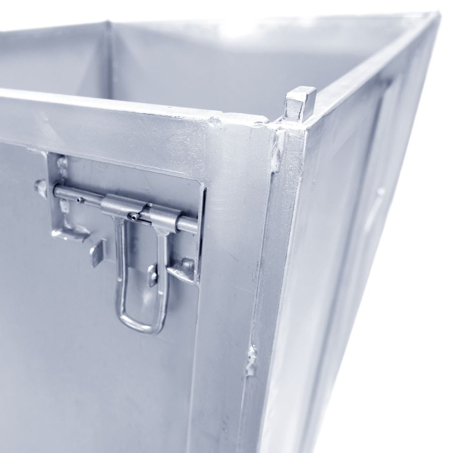 IBC foldable steel pallet box 1130×1450 by ZAMKO; The collapsible steel IBC boxes are mostly only looked for in the standard dimension 1130*1450*H1125mm. On special request we can make them to your specifications