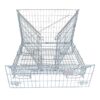 Meshwire cage 920×1200 F5 Wine Bordeaux HML by ZAMKO; mesh wire pallet box