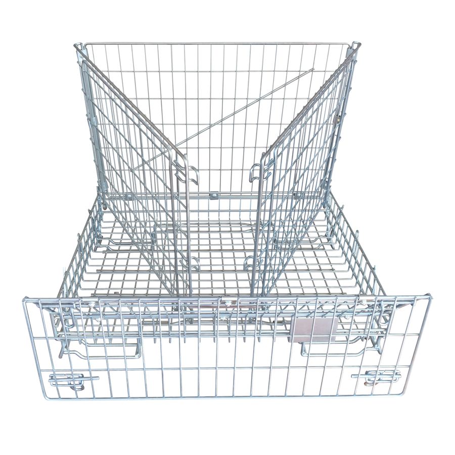 Meshwire cage 920×1200 F5 Wine Bordeaux HML by ZAMKO; mesh wire pallet box