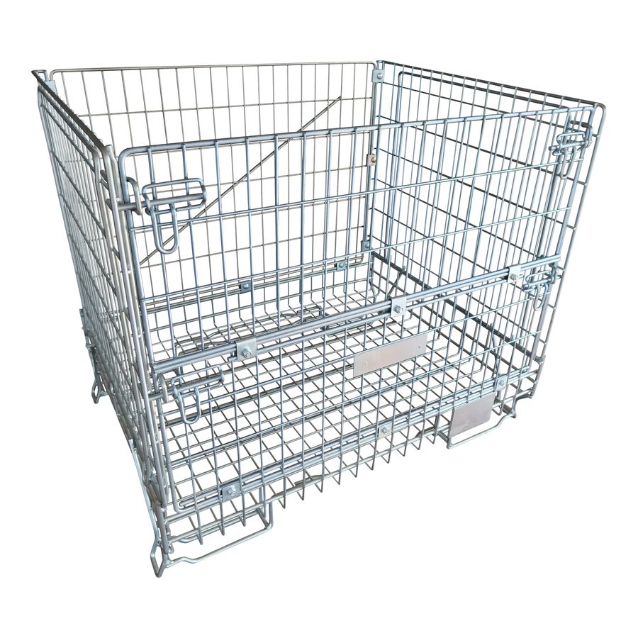 Meshwire cage 920×1200 F5 Wine Bordeaux HML by ZAMKO; mesh wire pallet box