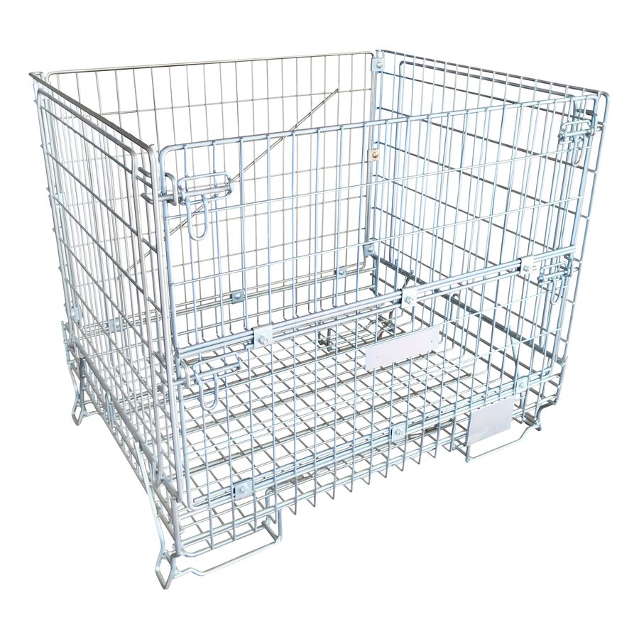 Meshwire cage 920×1200 F5 Wine Bordeaux HML by ZAMKO; mesh wire pallet box