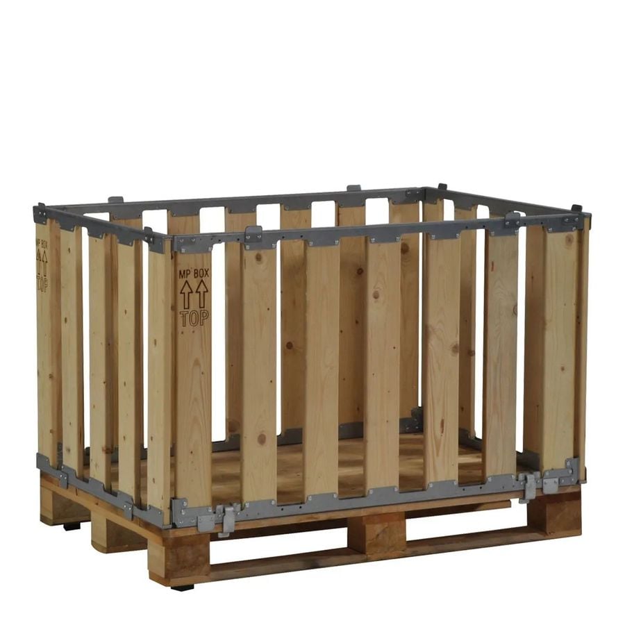PalletBox Wooden – 800×1200 Pallet Box Wooden – 800×1200 (MPB.e70) by ZAMKO