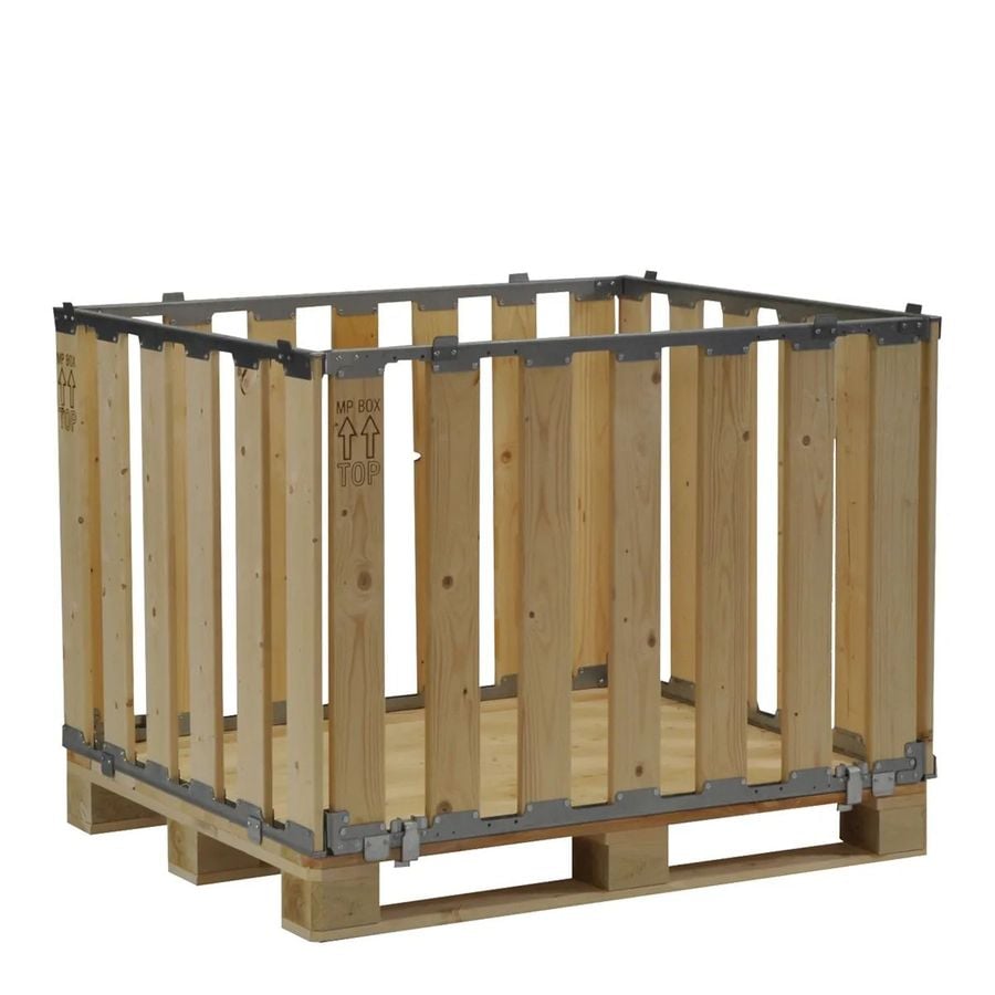 Wooden Pallet Box 1200 x 1000 (MP1210.80) by ZAMKO