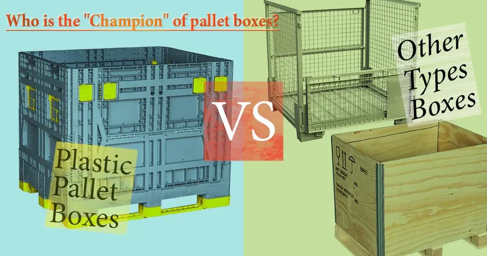 plastic pallet boxes foldable