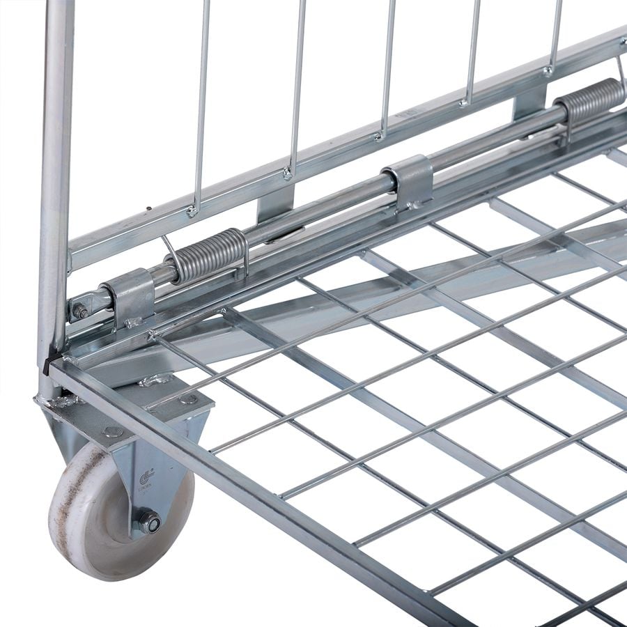 Roll cage A-frame 2 walls by ZAMKO; Roll cages, also known as roll containers or roll pallets, are mobile units typically used for transporting and storing goods
