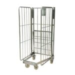 Roll cage A-frame 3 walls by ZAMKO; Roll cages, also known as roll containers or roll pallets, are mobile units typically used for transporting and storing goods