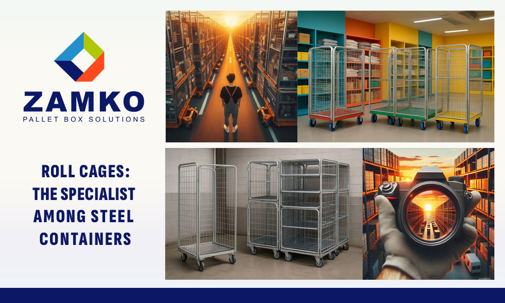 Rolcontainers, ook bekend als rolcontainers of rolpallets