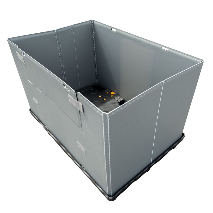 Sleevepack – 1150x985 by ZAMKO; High-quality Twin Sheet HDPE reusable pallet box.
