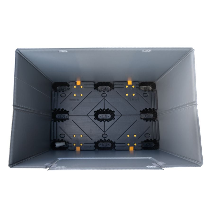Sleevepack - 1350x1150 (P13511.900.300) by ZAMKO; High-quality Twin Sheet HDPE reusable pallet box.