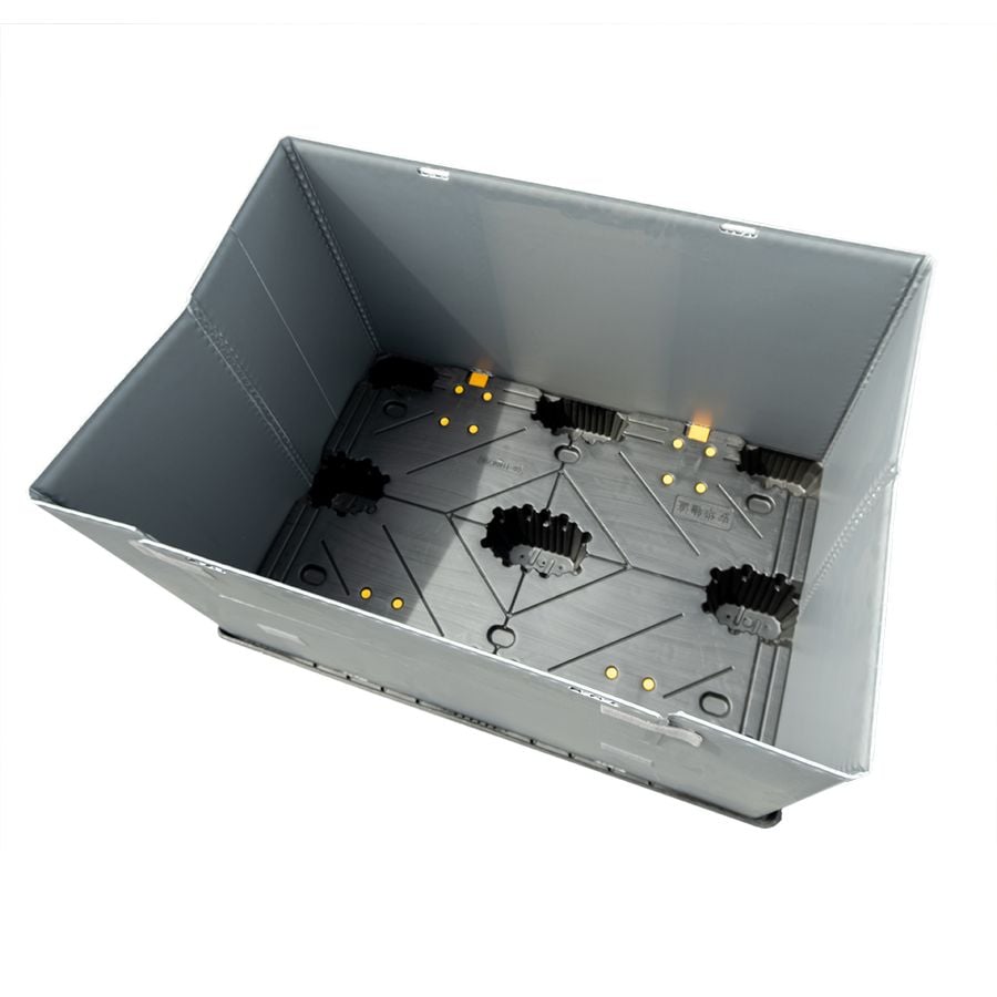 Sleevepack – 1220×1150 (P122115.900.300) by ZAMKO; High-quality Twin Sheet HDPE reusable pallet box.