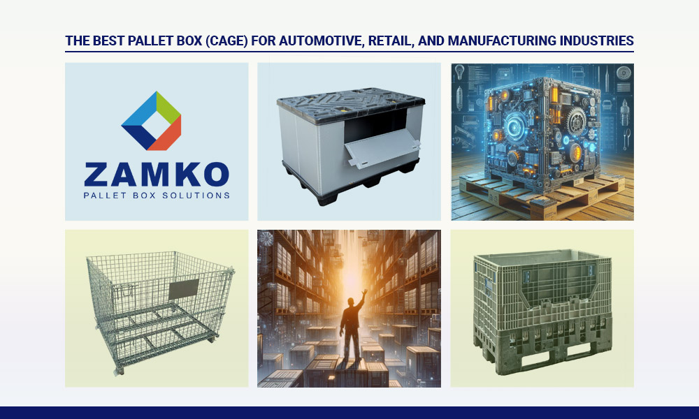 De beste palletbox (kooi) voor de auto-industrie, detailhandel en industrie door Zamko. Uw Speciale Inklapbare Palletboxen. Levering overal op het Europese continent. Nieuwe en gebruikte palletboxen. Gaasboxen en Sleeve Packs nieuw en gebruikt te koop.